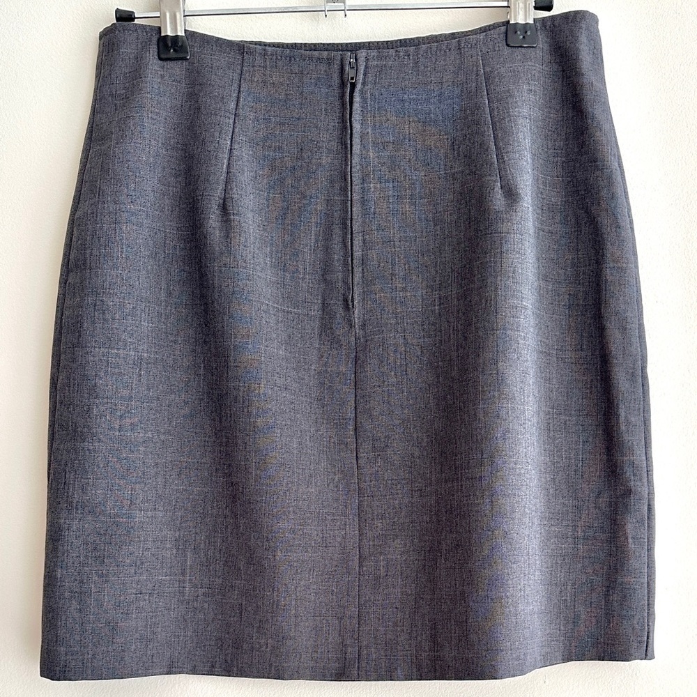 Classic Gray Pencil Skirt, Vintage 90s Juniors Casual Grey Skirt, Size 5/6 - Picture 9 of 14